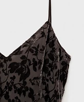 Mango Women's Floral Jacquard Dress