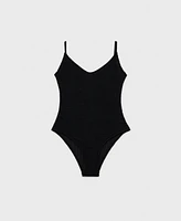Mango Women's Ribbed Strap Swimsuit