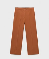 Mango Women's Cotton and Linen-Blend Suit Pants