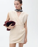Mango Women's Lyocell Wrap Dress