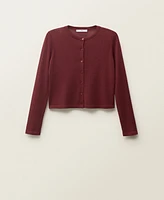 Mango Women's Straight Button Cardigan Sweater