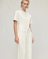 Mango Women's Pleated Lyocell Suit Pants