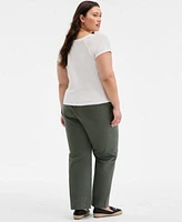 On 34th Trendy Plus Size Snap Front T Shirt Braided Trim Cargo Pants Exclusively At Macys