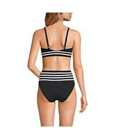 Lands' End Women's V-Neck Underwire Tankini Top