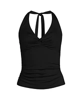 Lands' End Plus Twist Halter Tankini Top