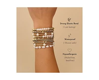 Gold Filled 4+7mm Bead Bracelet