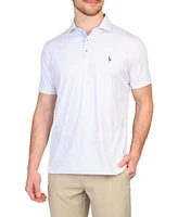 Tailorbyrd Men's Neon Grid Performance Polo