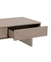 Manhattan Comfort 47.2" Wood Ella Modern 2-Full Extension Drawer Coffee Table