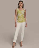 Donna Karan New York Women's Sleeveless Printed Knit Top