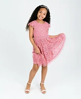 Rare Editions Big Girls Lace Party Dress