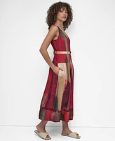 Dkny Women's Abstract-Print Midi Dress
