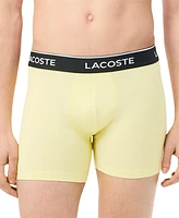 Lacoste Men's 3-Pk. Regular-Fit Logo Waistband 5" Boxer Briefs
