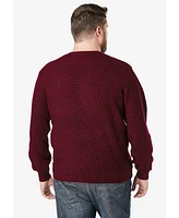 KingSize Big & Tall Shaker Knit Crewneck Sweater