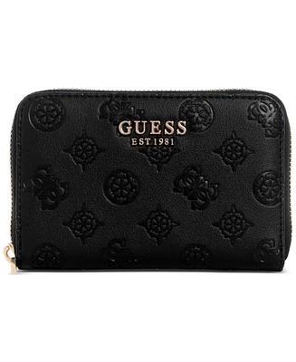Guess Phoebe Logo Zip Around Wallet