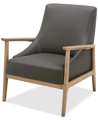 Nierling Leather Accent Chair, Exclusively at Macy's
