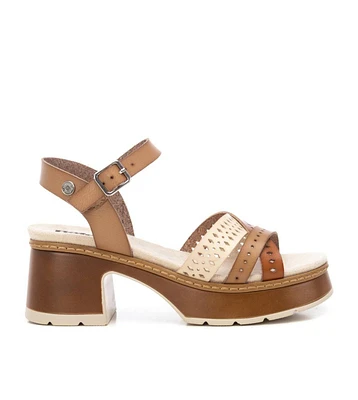 Women's Heeled Ankle Strap Sandals Refresh By Xti