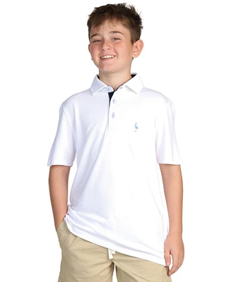 Tailorbyrd Boys Solid Modal Polo w/Contrast Trim