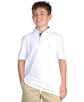 Tailorbyrd Boys Solid Modal Polo w/Contrast Trim