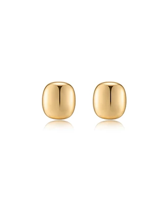 Ettika Minimal Curved Square Stud Earrings