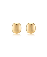Ettika Minimal Curved Square Stud Earrings