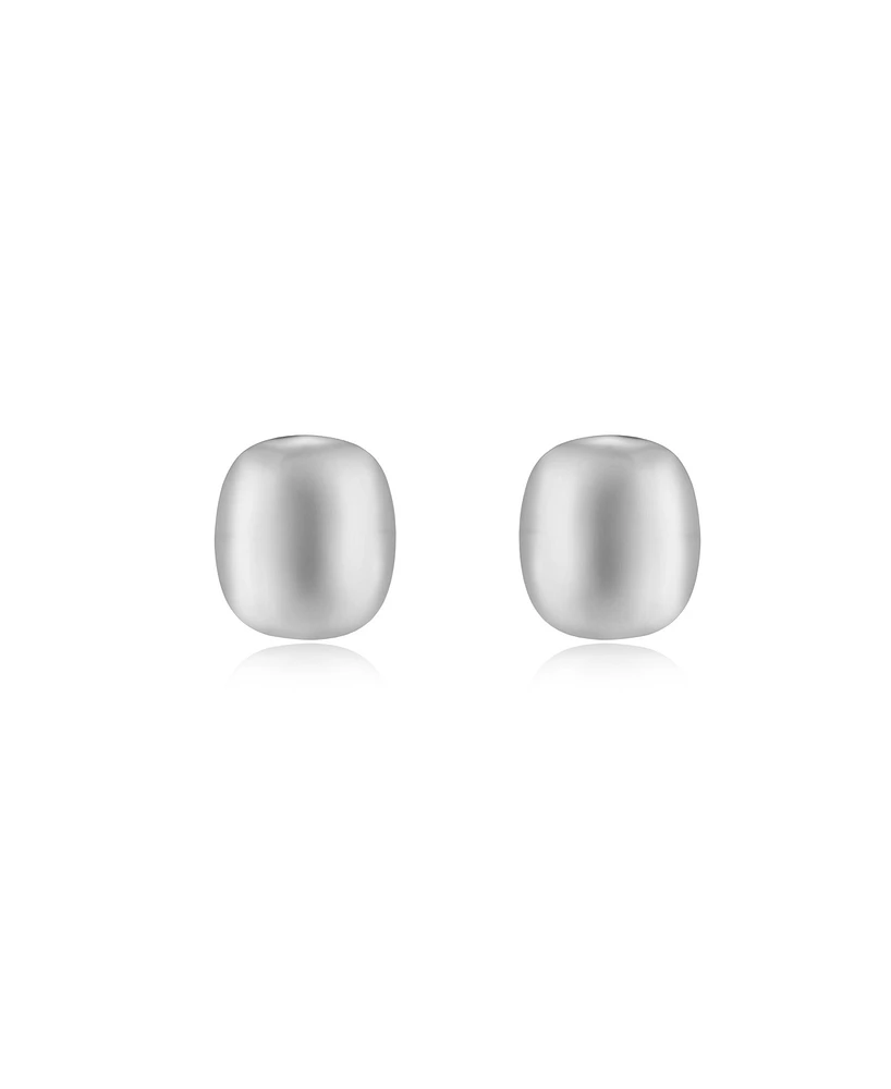 Ettika Minimal Curved Square Stud Earrings