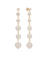 Ettika Multi-Freshwater Cultivated Pearl Linear Earrings