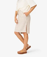 Cable & Gauge Women's Linen Blend Maxi Skirt