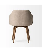 Fabric Upholstered Dining Arm Chair for Modern Dining Room Furniture