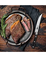 Cooks Standard Steak Knives Set 6-Piece, High Carbon Stainless Steel Classic Sharp Kitchen Steak Knife, Ergonomic Handle, Black