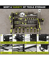 Hausource 4-Tier Power Tool Organizer Storage Rack - Slot6 & Charging Station