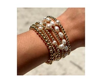 Gold Filled Pearl Bead Bracelet