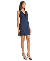Donna Morgan Women's Tie-Front Sleeveless Mini Dress
