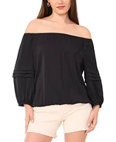 Vince Camuto Women's Off-The-Shoulder Pleated-Sleeve Top