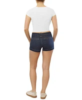 Almost Famous Juniors' Mid-Rise Button-Side Sailor Shorts