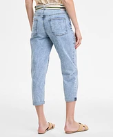 Nautica Jeans Women's Belted Cropped Straight-Leg Denim