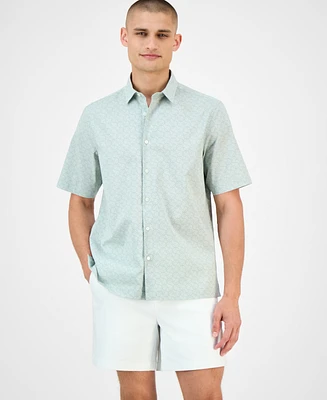Alfani Men's Geo-Pattern Shirt, Exclusively at Macy's