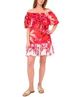 Vince Camuto Women's Tie-Neck Off-The-Shoulder Dress