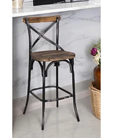Modern Iron Bar Chair – Sleek Black Finish for Urban Loft Style