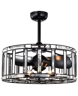 Home Accessories 25" Livia 6-Light Indoor Ceiling Fan Chandelier