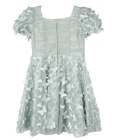 Rare Editions Toddler and Little Girls 3D Butterfly Party Dress