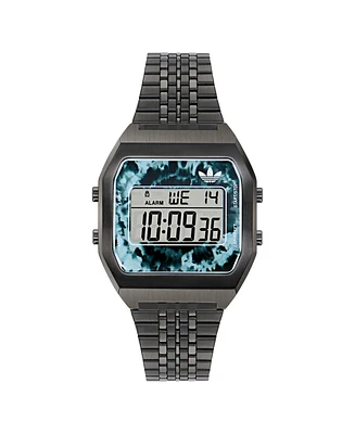 adidas Unisex Digital Black Stainless Steel Watch, 36mm