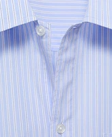 Mango Men's Cotton Regular-Fit Striped Shirt