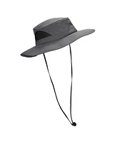 Generic Men's 2-Pack Charcoal & Khaki Wide Brim Technical Boonie Sun Hat with Vented Mesh Piecing