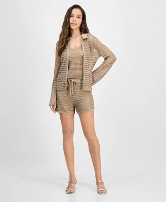 Guess Womens Bella Knit Shirt Tank Top Shorts