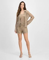 Guess Womens Bella Knit Shirt Tank Top Shorts