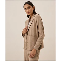 Pact Women's Organic Cotton Airplane Relaxed Blazer
