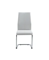 Upholstered Faux Leather Dining Side Chairs Set of 4 for Kitchen and Dining