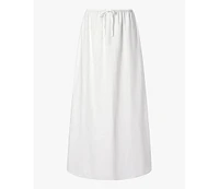 WeWoreWhat Women's Tie Waist Linen Skirt