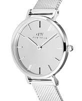 Daniel Wellington Women's Analog Silver Tone Stainless-Steel Watch, 28mm