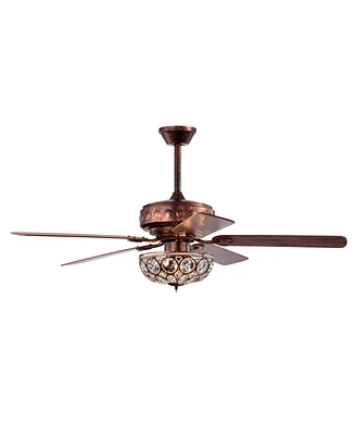 Home Accessories 52" Jasiah 3-Light Indoor Ceiling Fan Chandelier